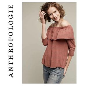 Anthropologie Dolan Left Coast Charla Off Shoulder Top Size XS Made In USA $78